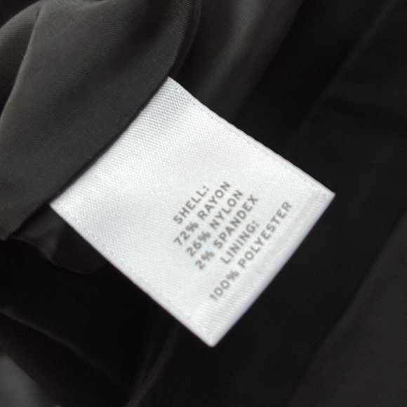 HALOGEN Skirt Sz 6P Petite Black White Square Knee Length Pencil Zip Back Womens - Picture 5 of 8